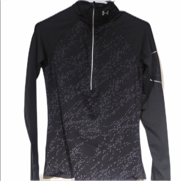 Under Armour Jackets & Blazers - Under Armour 1/2 zip pullover black w/ purple